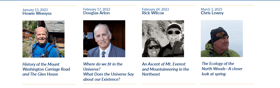 Glen House Speaker series 2023 lineup