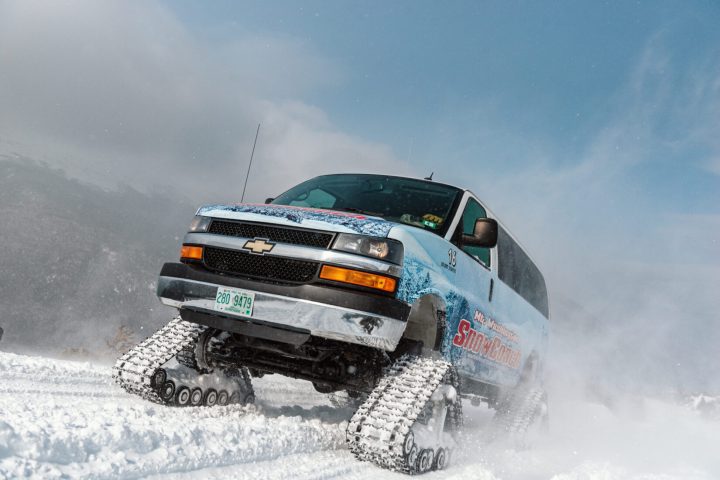 a car covered in snow