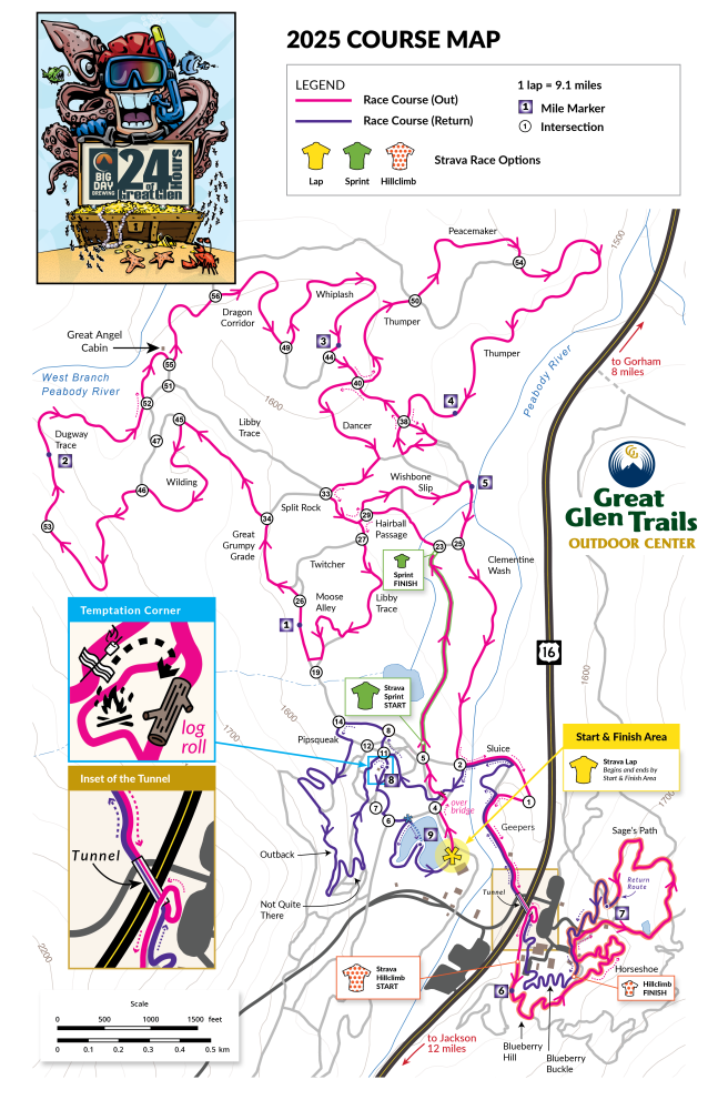 map of 2025 24HOGG course